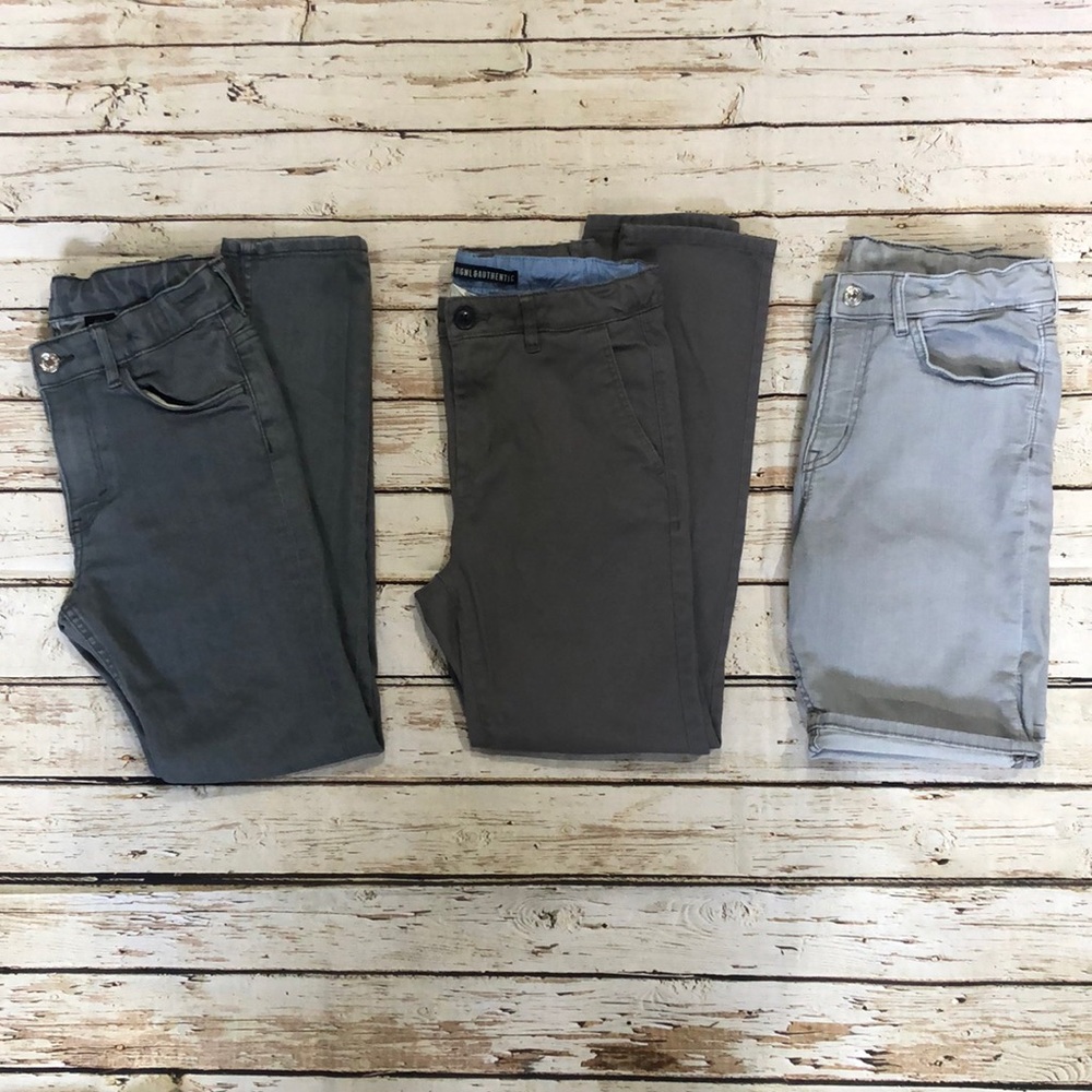 H&M Gray Pants and Short Lot Boys 10-12